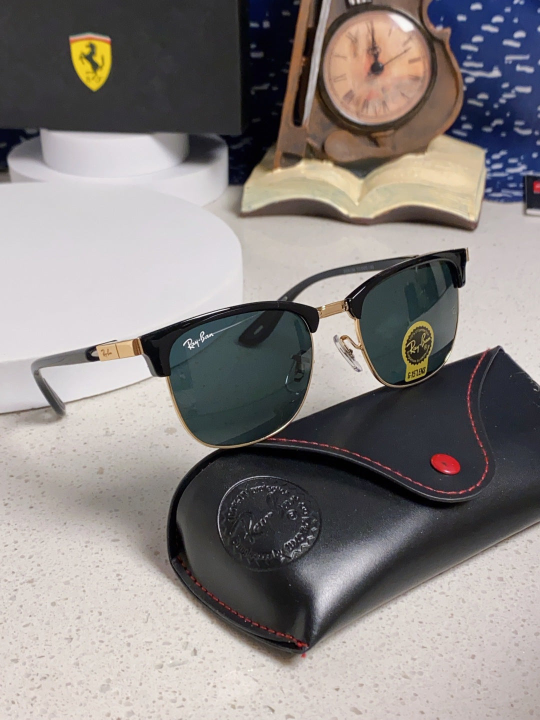 Ray-Ban Browline Black Lens Sunglasses for Men & Women - detail image 10