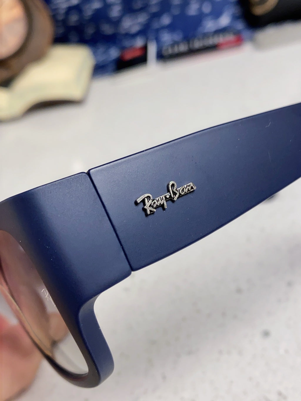 Ray-Ban RB2187 Square Blue Lens Sunglasses for Men & Women - 358968 - detail image 7