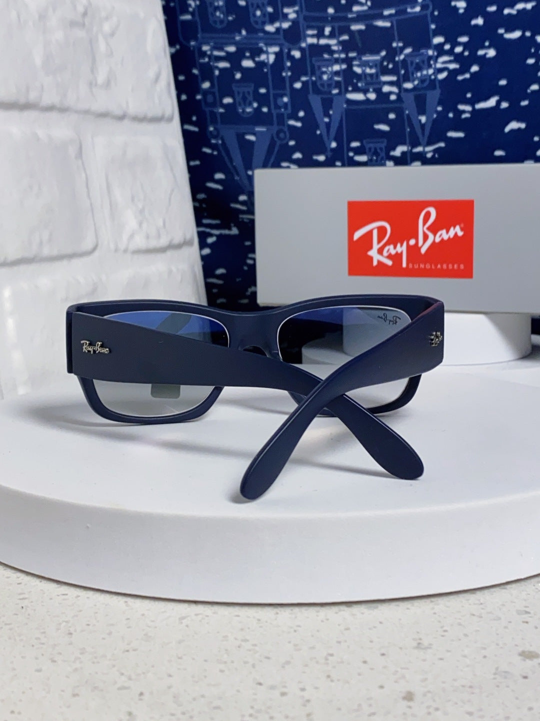 Ray-Ban RB2187 Square Blue Lens Sunglasses for Men & Women - 358968 - detail image 3