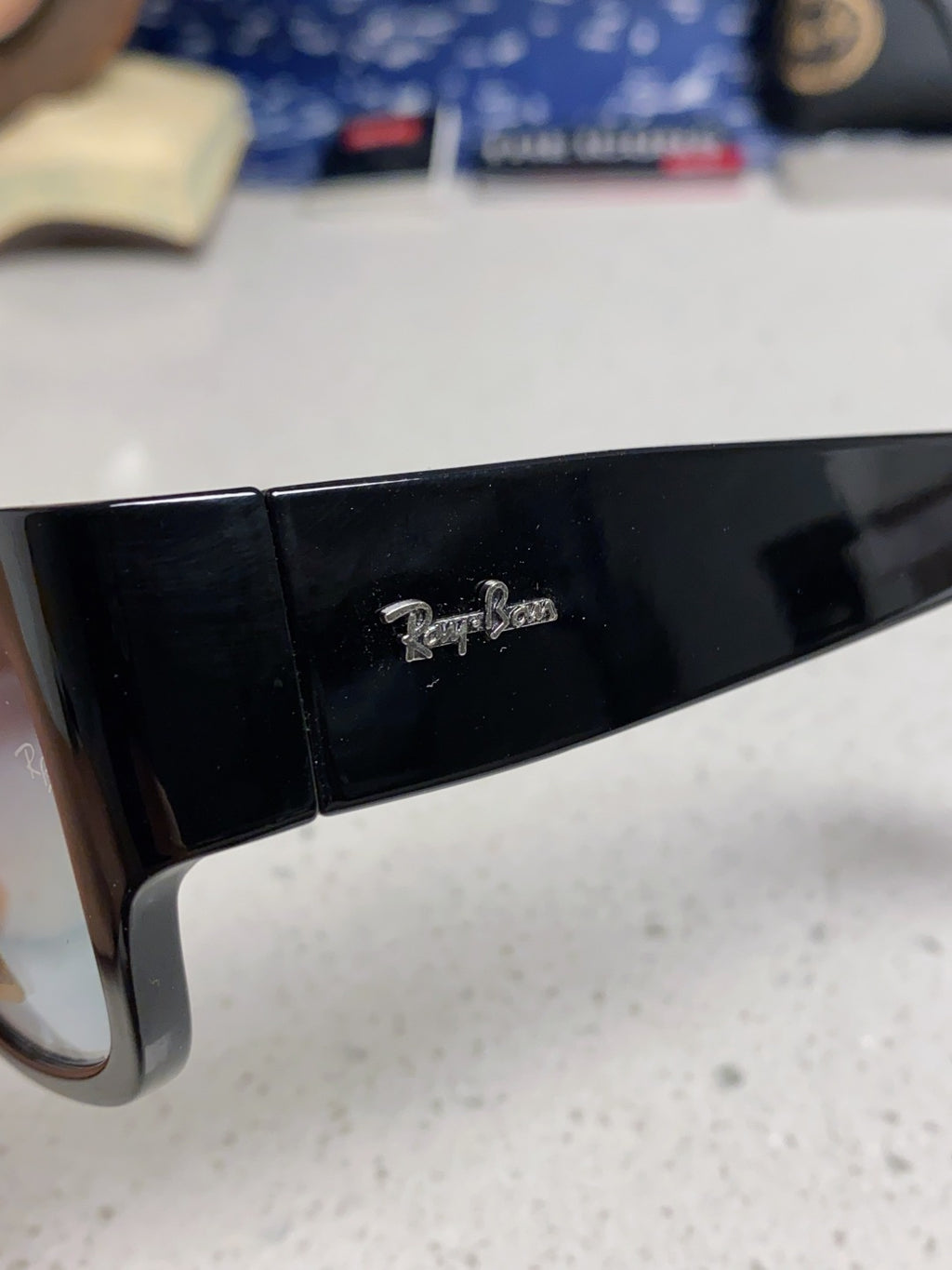 Ray-Ban RB2187 Square Silver Lens Sunglasses for Men & Women - 358969 - detail image 7