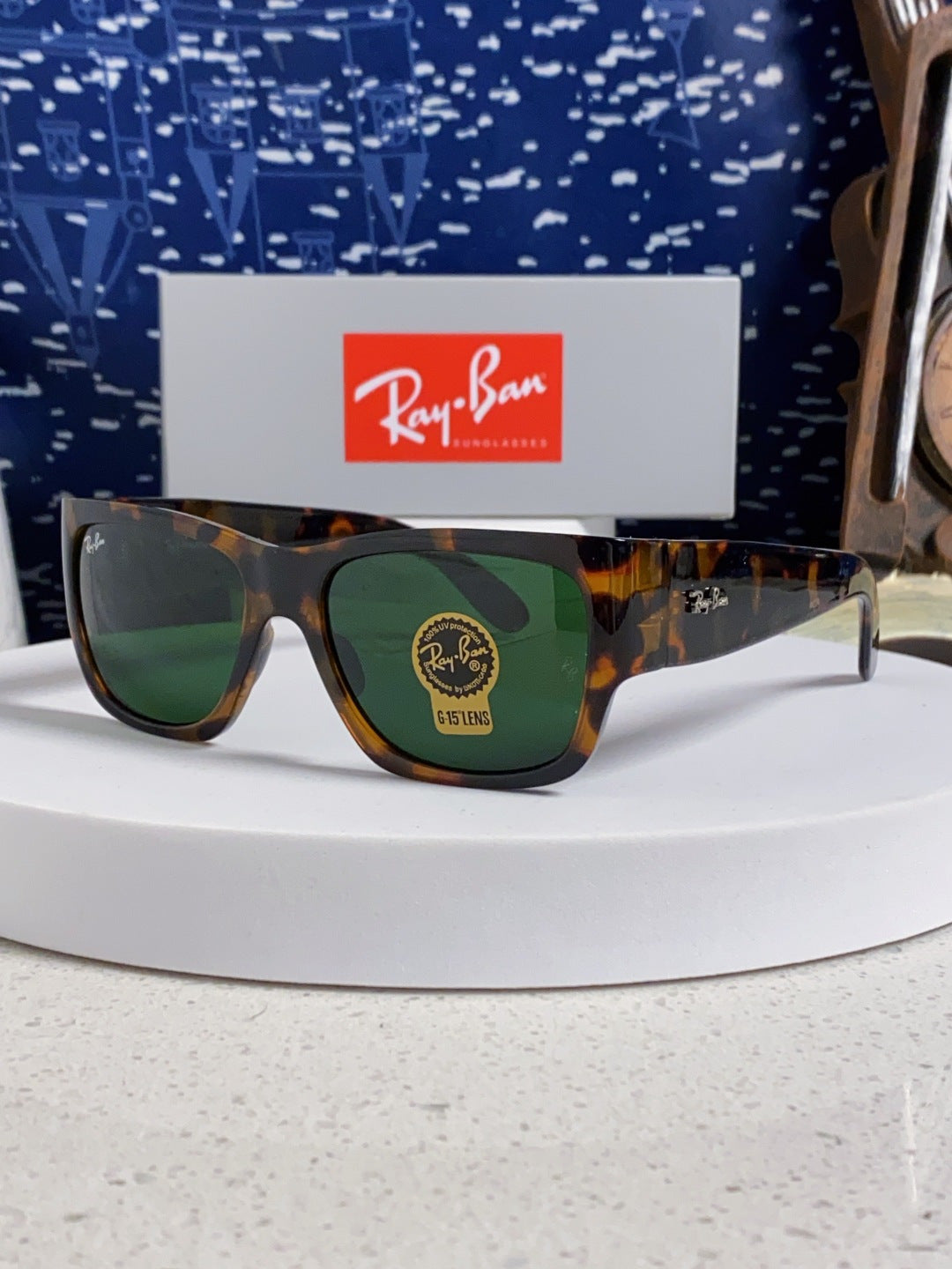 Ray-Ban RB2187 Square Black Lens Sunglasses for Men & Women - 358970