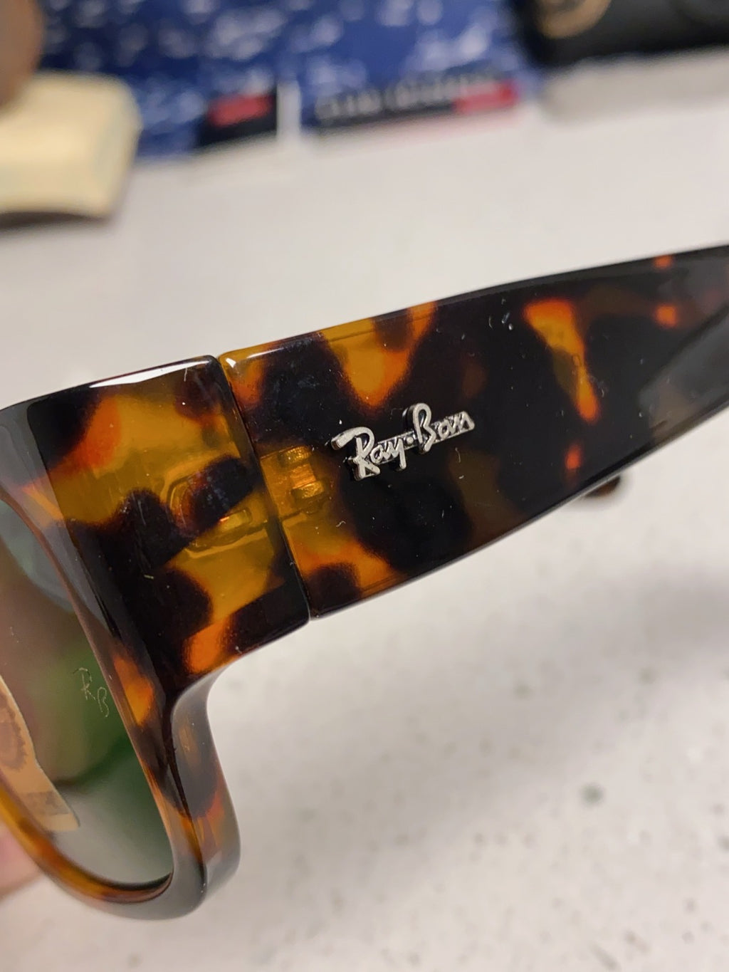 Ray-Ban RB2187 Square Black Lens Sunglasses for Men & Women - 358970 - detail image 7