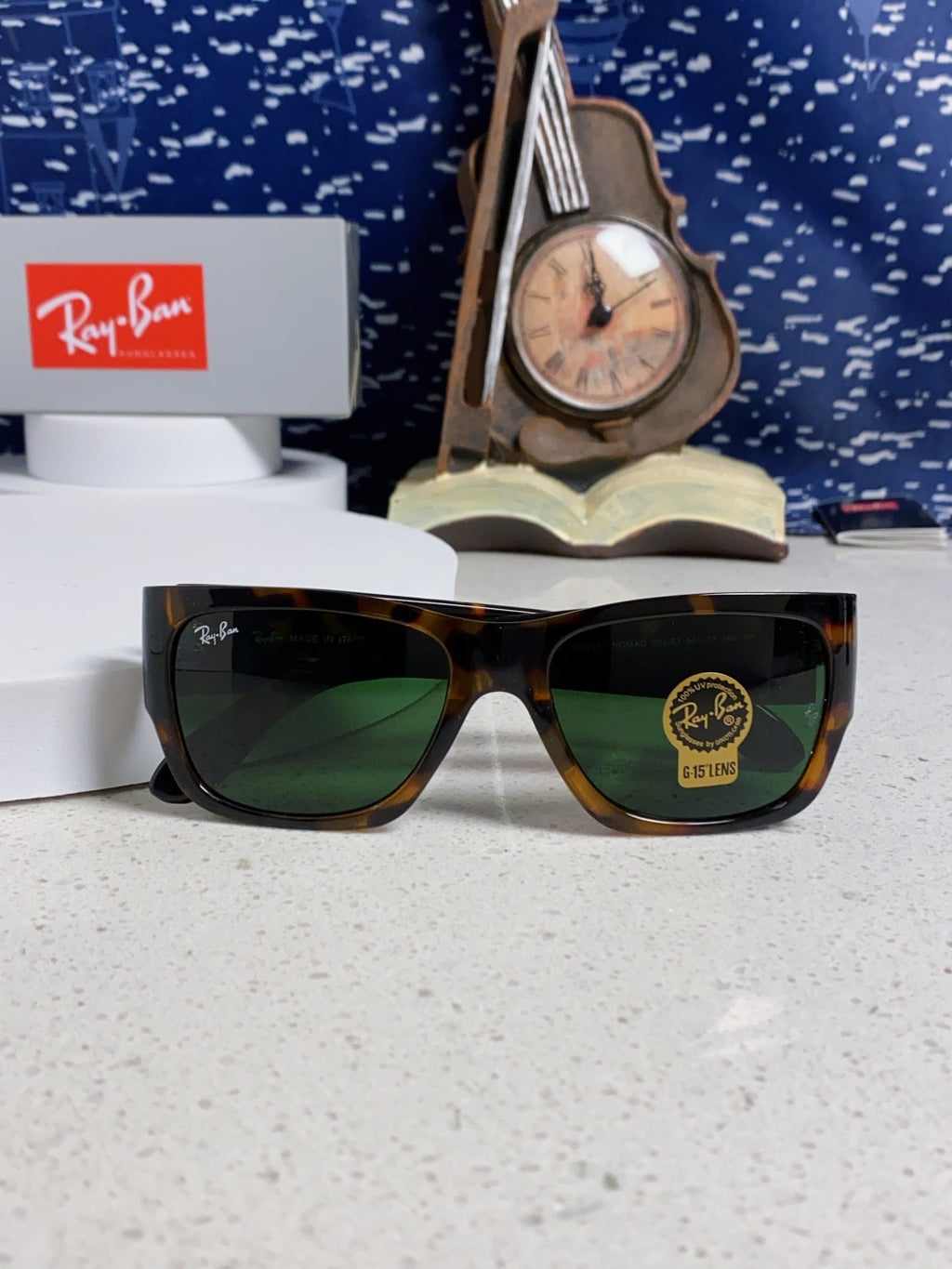 Ray-Ban RB2187 Square Black Lens Sunglasses for Men & Women - 358970 - detail image 9
