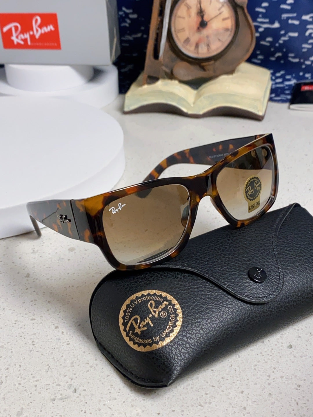 Ray-Ban RB2187 Square Brown Lens Sunglasses for Men & Women - 358971 - detail image 10