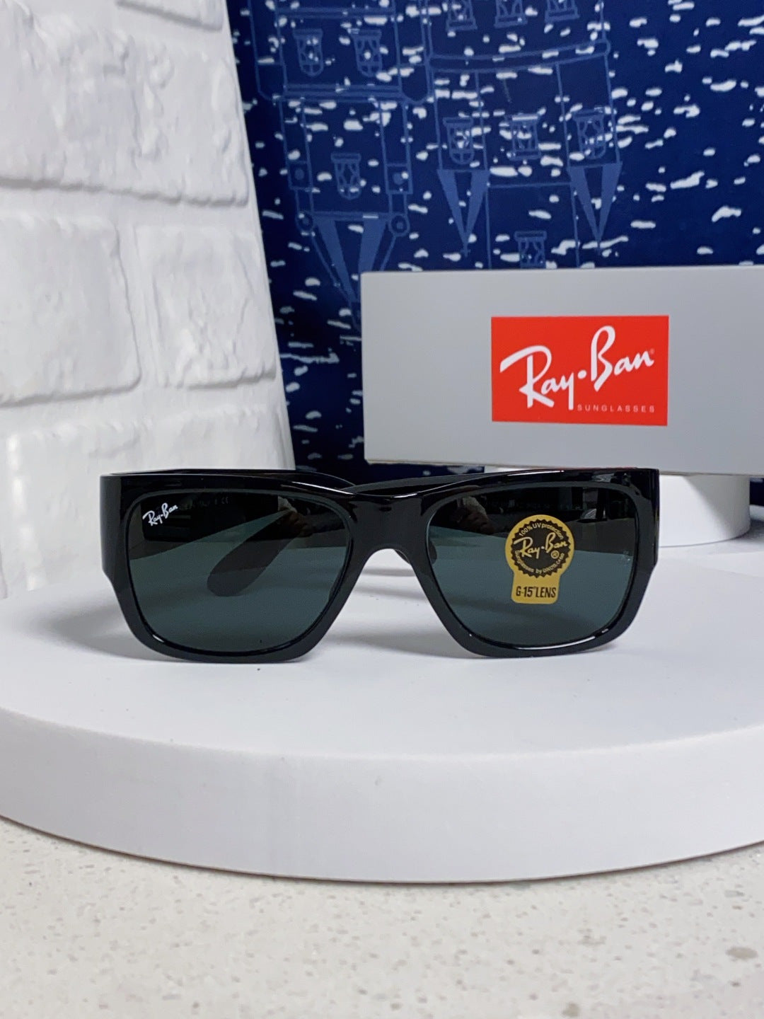 Ray-Ban RB2187 Square Black Lens Sunglasses for Men & Women - 358973 - detail image 2