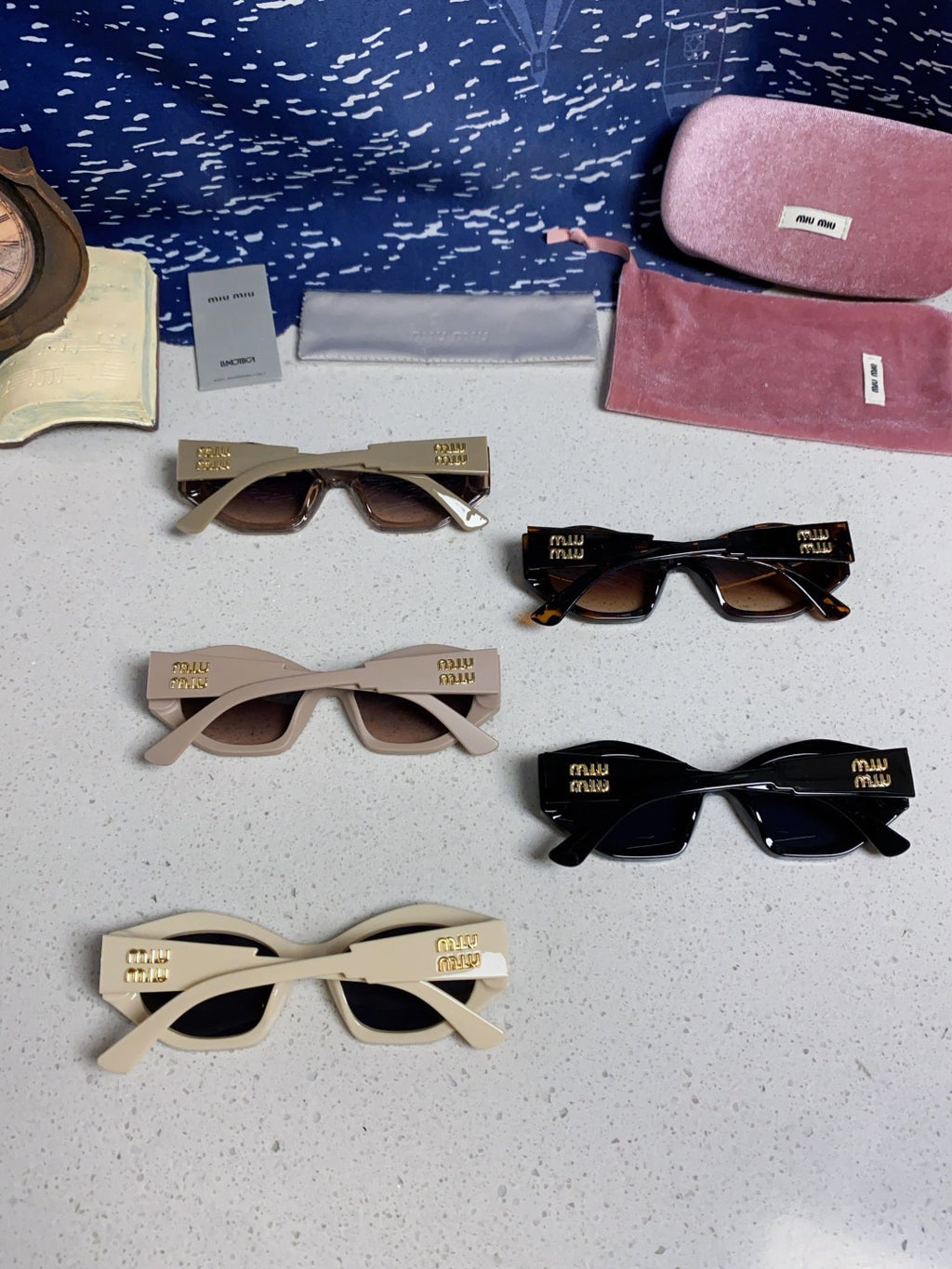 Miu Miu Cat-Eye Silver Lens Sunglasses for Women - detail image 11