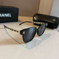 Chanel Oversized Gold Lens Sunglasses for Men & Women - 371720