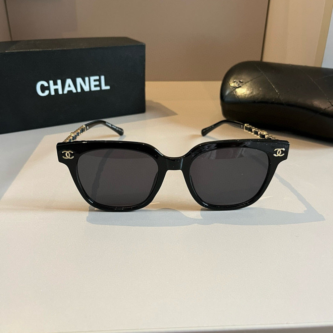 Chanel Oversized Gold Lens Sunglasses for Men & Women - 371720 - detail image 2