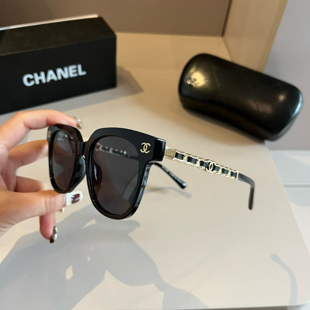 Chanel Oversized Gold Lens Sunglasses for Men & Women - 465144 - detail image 4