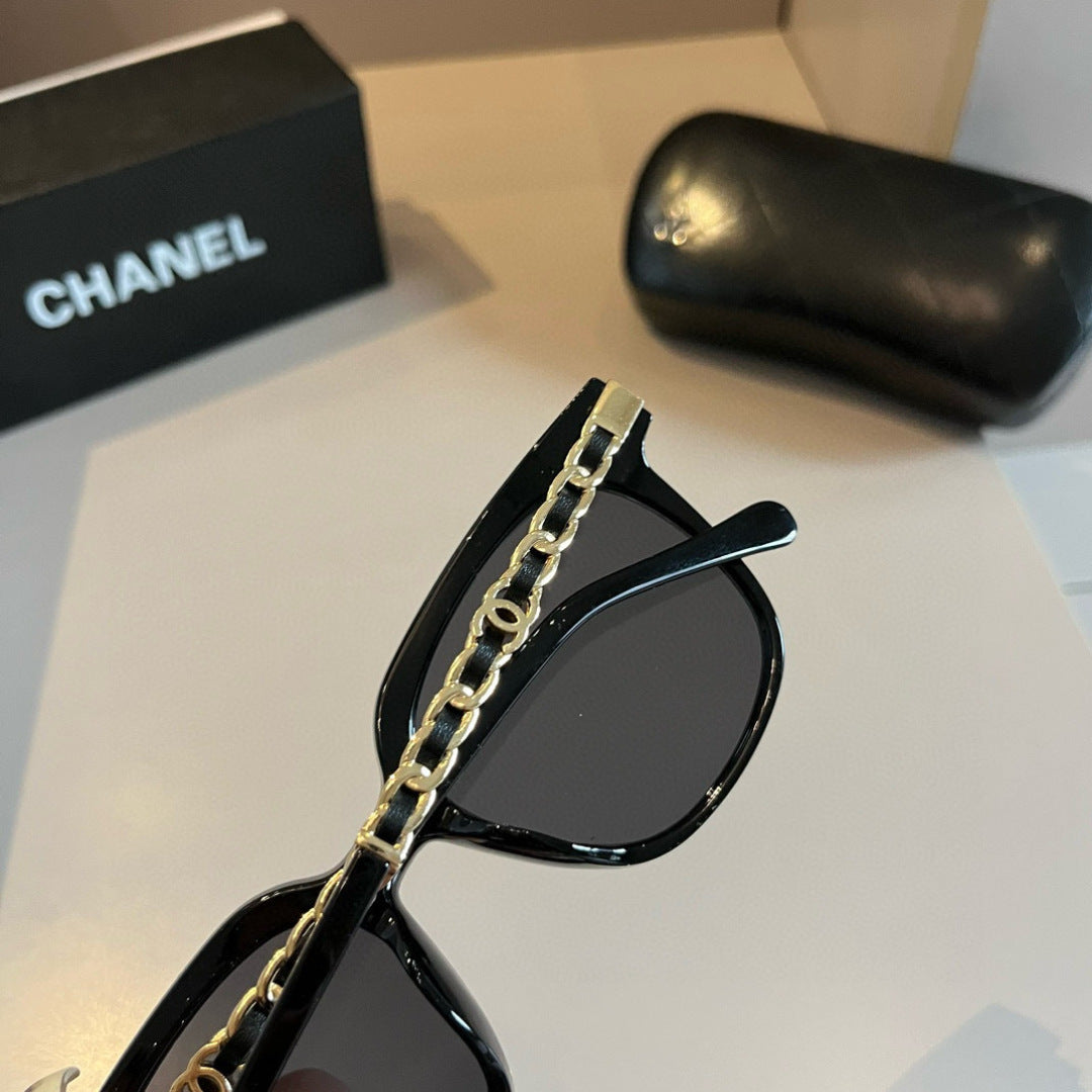 Chanel Oversized Gold Lens Sunglasses for Men & Women - 465144 - detail image 5