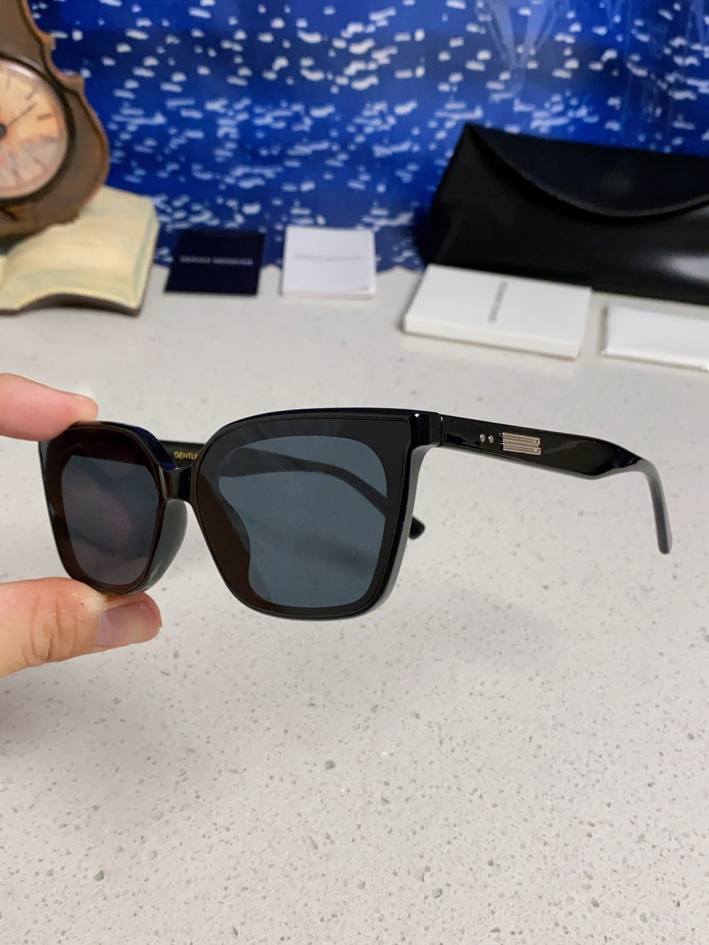 Gentle Monster MONDO Square Black Lens Sunglasses for Men & Women - detail image 6