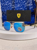 Ray-Ban RB3715M Polarized Square Blue Lens Sunglasses for Men - 359016