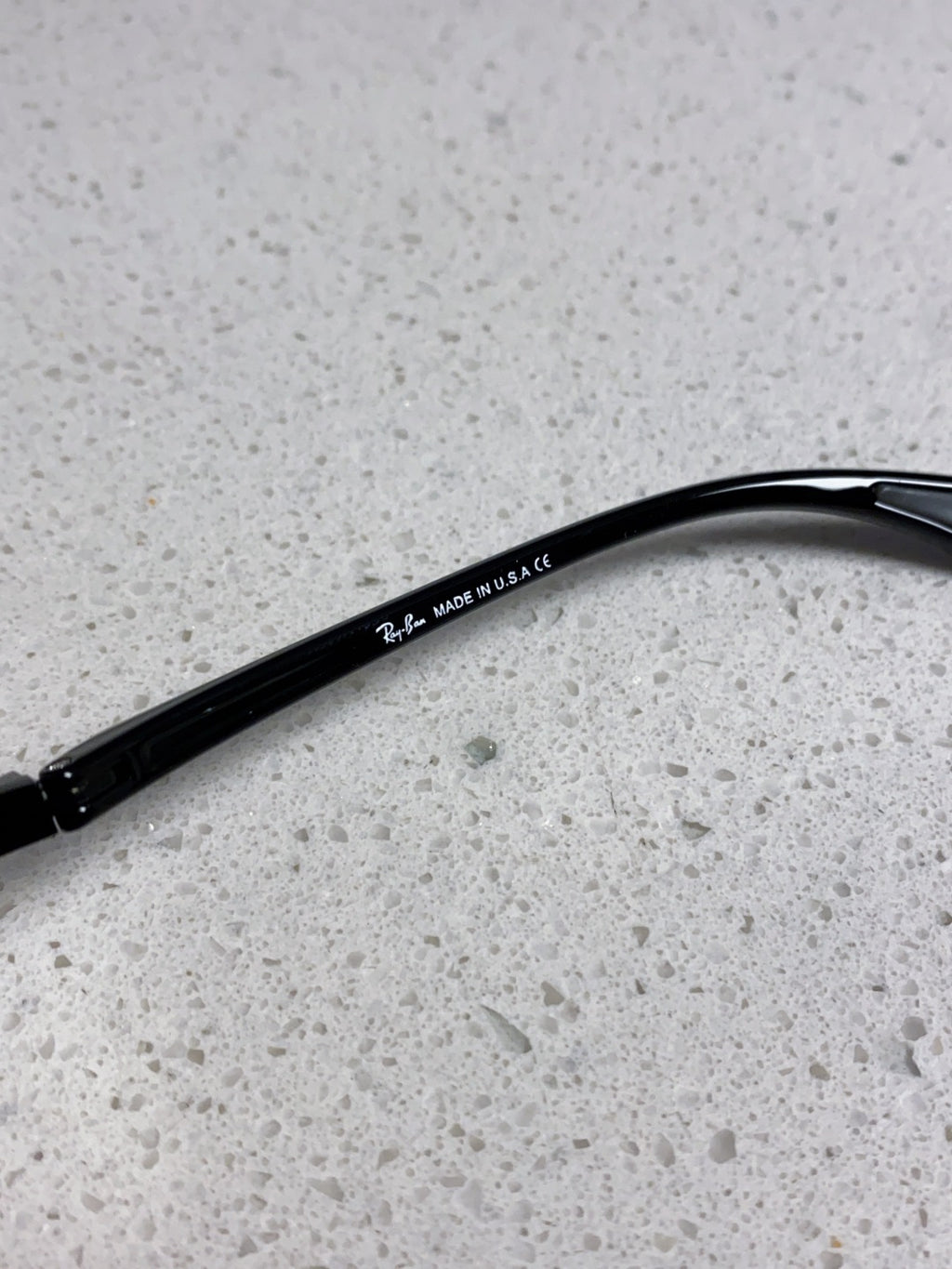 Ray-Ban RB3715M Polarized Square Black Lens Sunglasses for Men - detail image 8