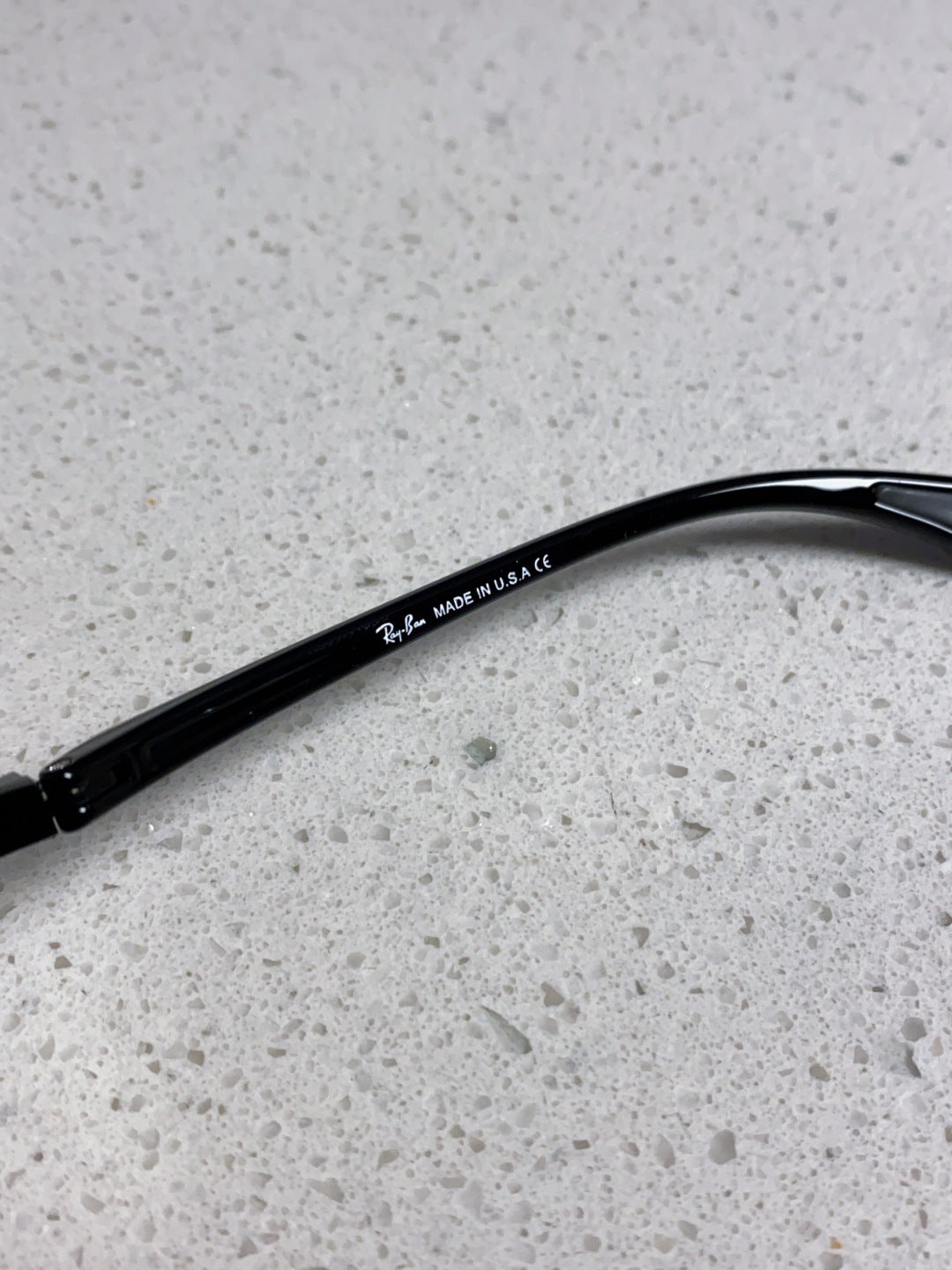 Ray-Ban RB3715M Polarized Square Black Lens Sunglasses for Men - detail image 8