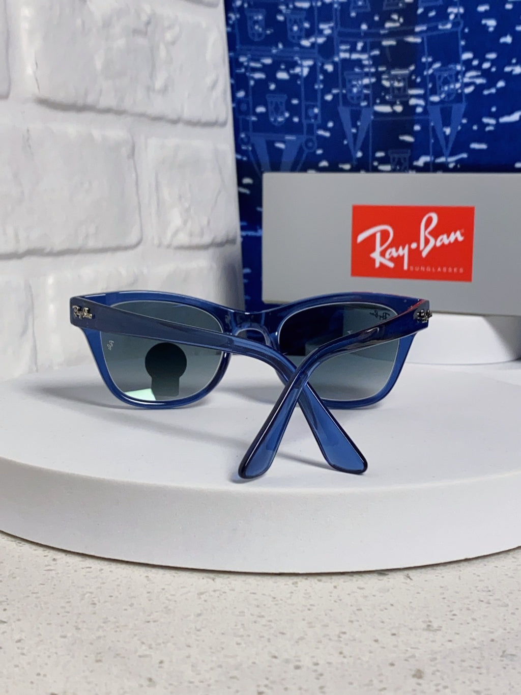 Ray-Ban RB0707SF Aviator Blue Lens Sunglasses for Men - 359008 - detail image 3