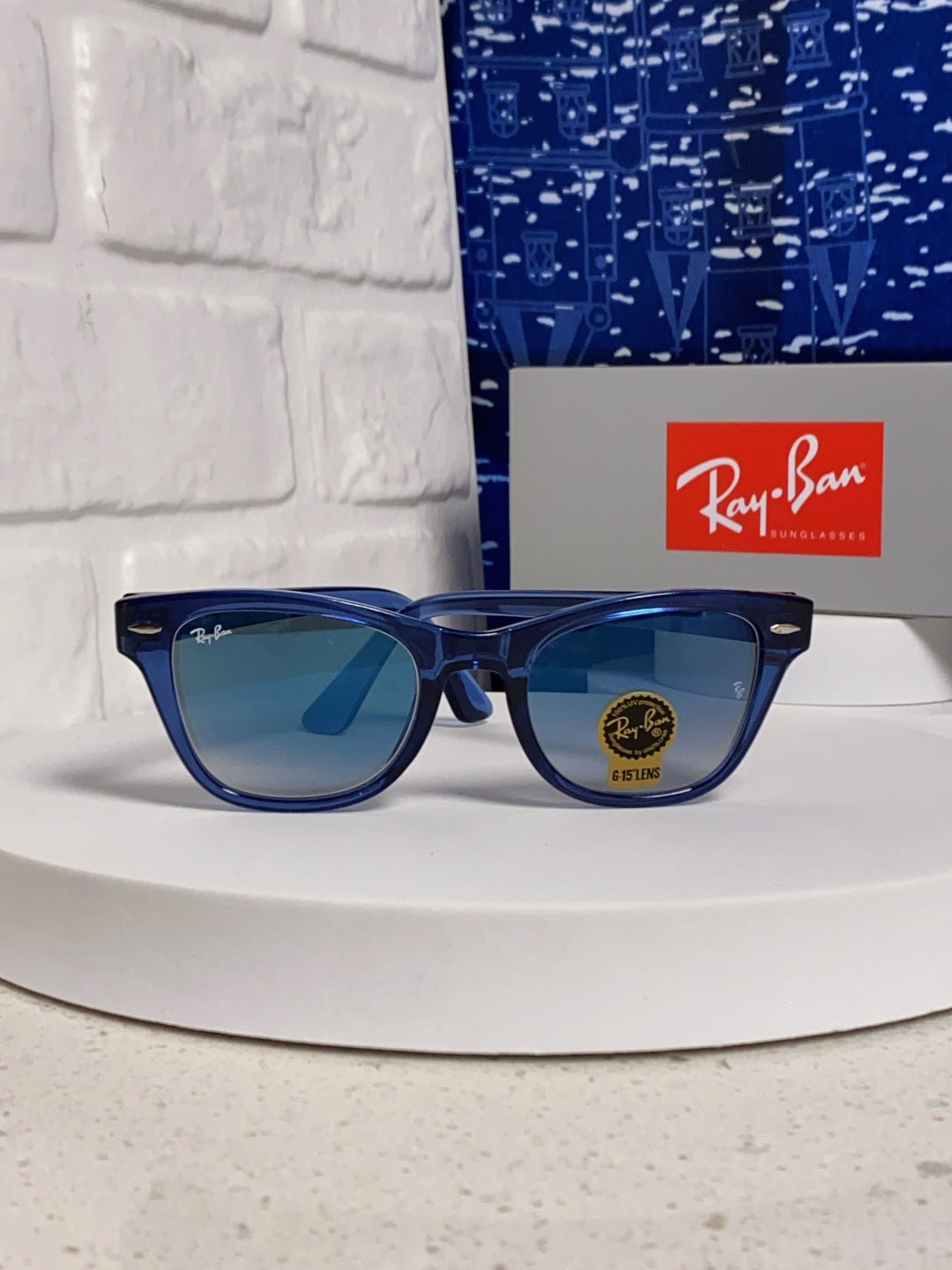 Ray-Ban RB0707SF Aviator Blue Lens Sunglasses for Men - 359008 - detail image 2
