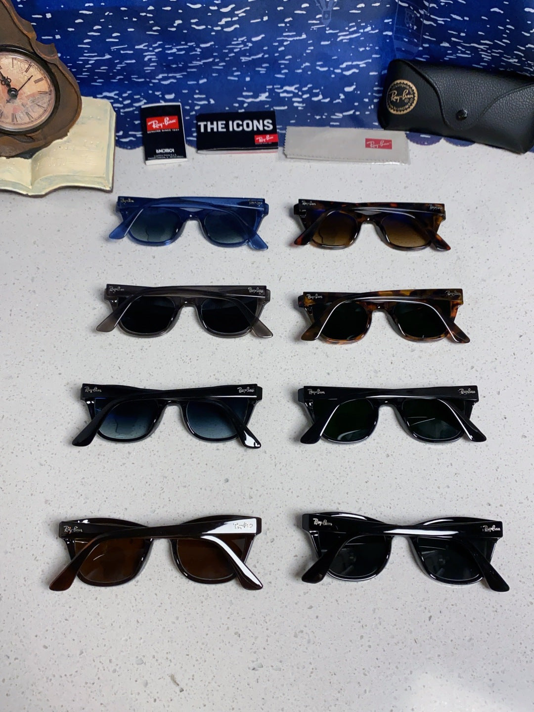 Ray-Ban RB0707SF Aviator Silver Lens Sunglasses for Men - detail image 11