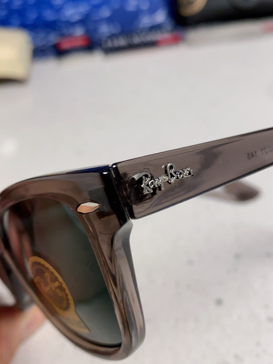 Ray-Ban RB0707SF Aviator Black Lens Sunglasses for Men - 359009 - detail image 6