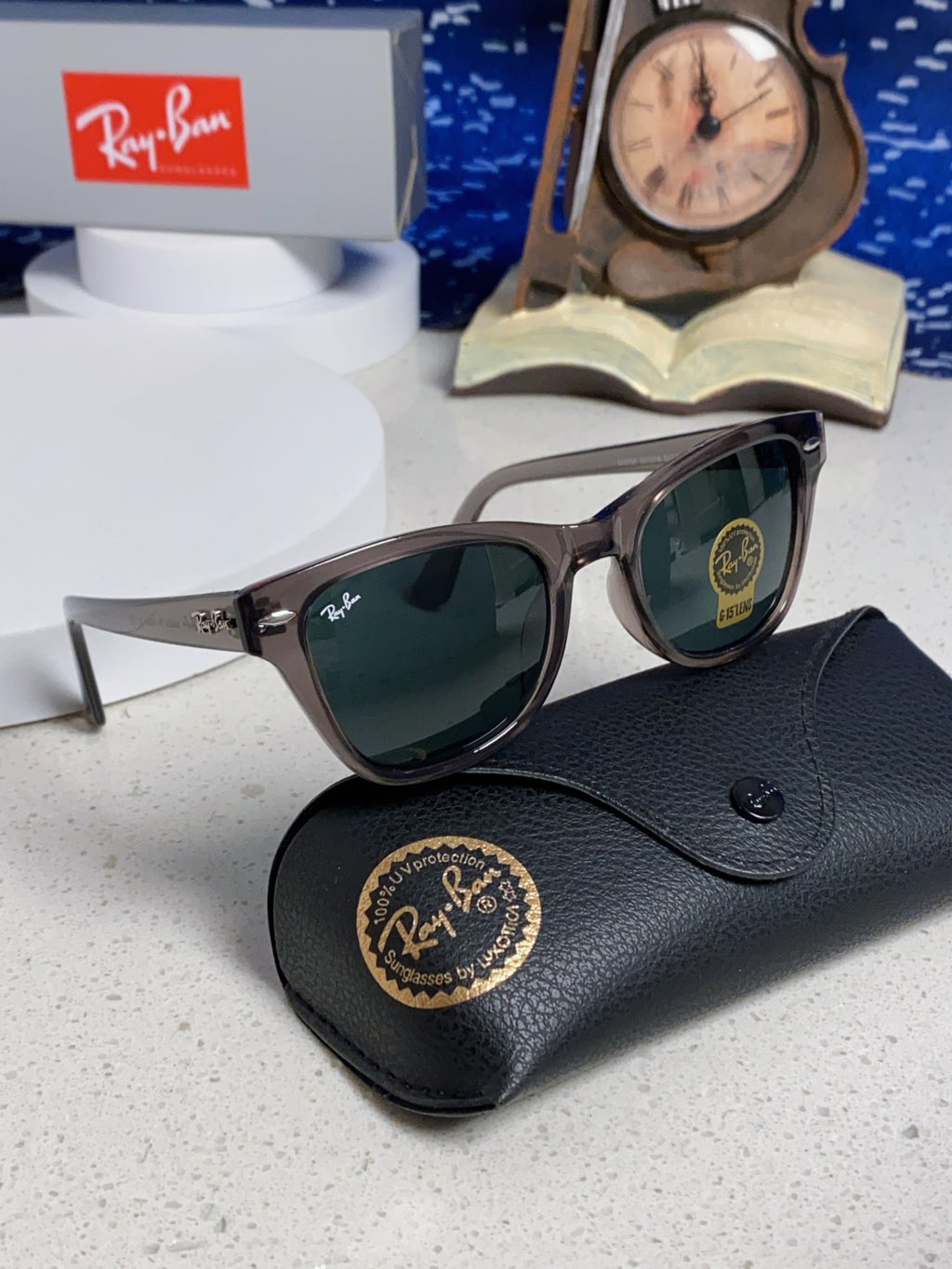 Ray-Ban RB0707SF Aviator Black Lens Sunglasses for Men - 359009 - detail image 9