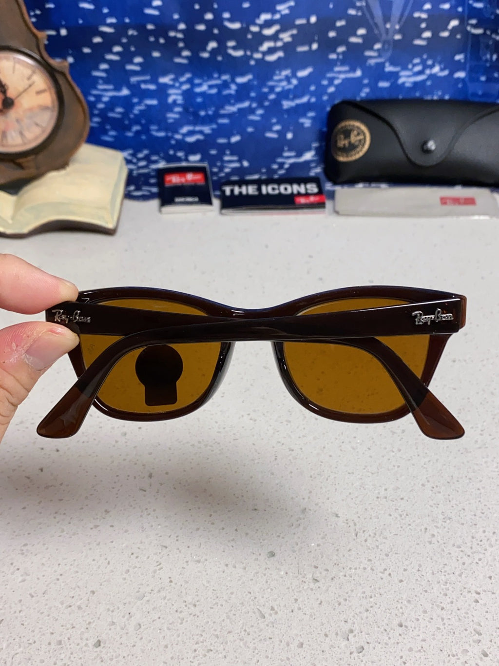 Ray-Ban RB0707SF Aviator Brown Lens Sunglasses for Men - 359011 - detail image 5