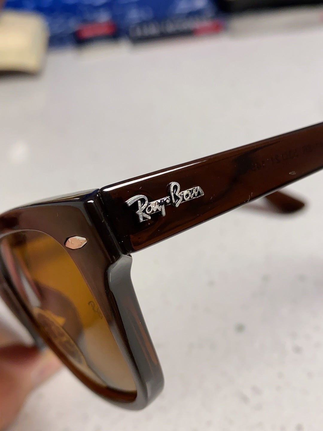 Ray-Ban RB0707SF Aviator Brown Lens Sunglasses for Men - 488238 - detail image 7