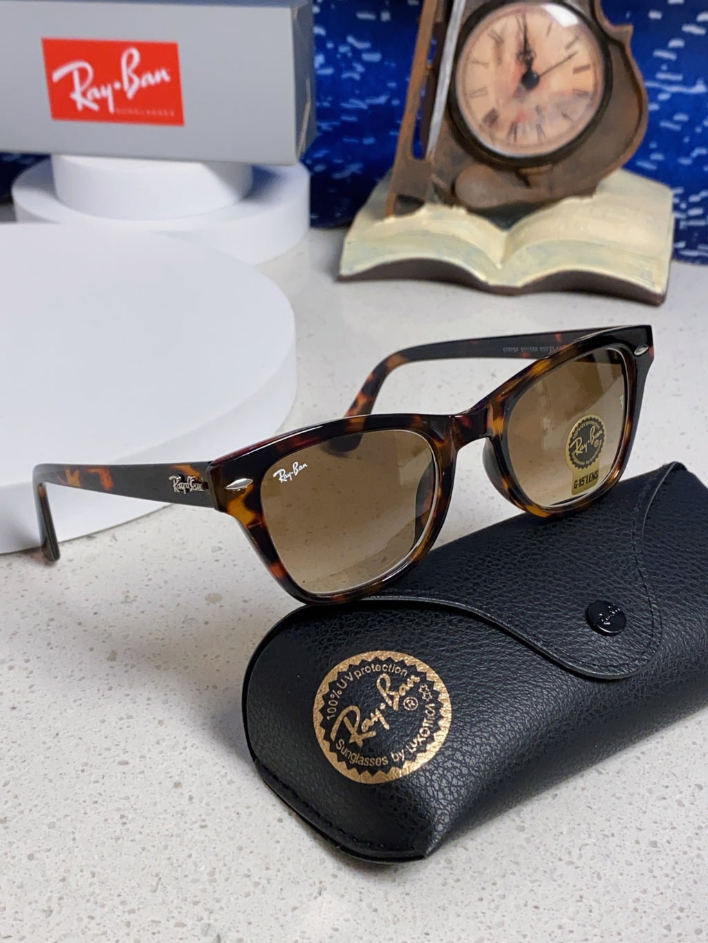 Ray-Ban RB0707SF Aviator Brown Lens Sunglasses for Men - 359012 - detail image 9