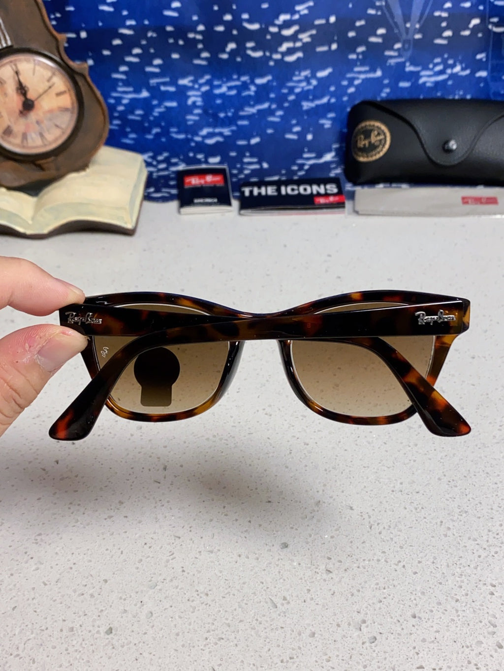 Ray-Ban RB0707SF Aviator Brown Lens Sunglasses for Men - 359012 - detail image 4