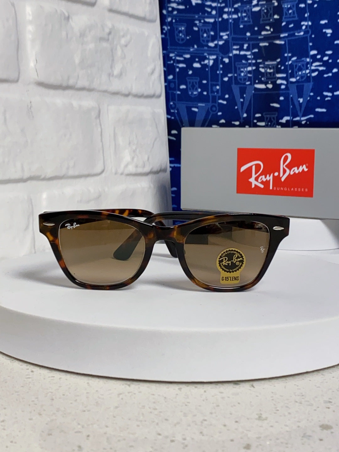Ray-Ban RB0707SF Aviator Brown Lens Sunglasses for Men - 359012