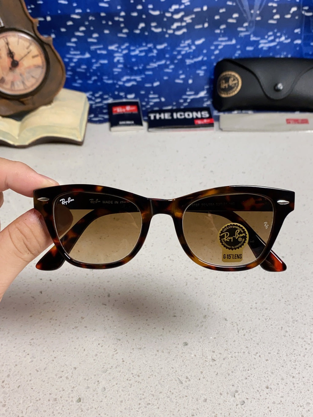 Ray-Ban RB0707SF Aviator Brown Lens Sunglasses for Men - 359012 - detail image 3