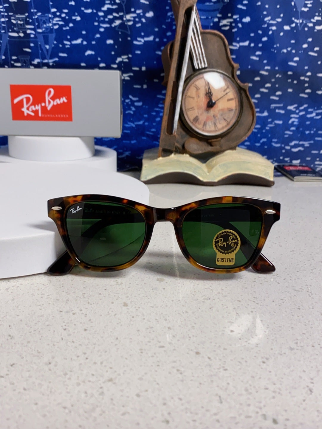 Ray-Ban RB0707SF Aviator Black Lens Sunglasses for Men - 488240 - detail image 9