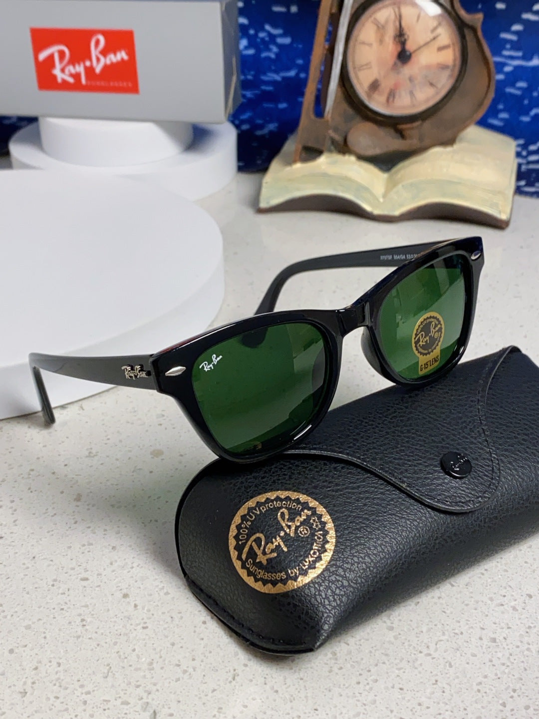 Ray-Ban RB0707SF Aviator Black Lens Sunglasses for Men - 488241 - detail image 10