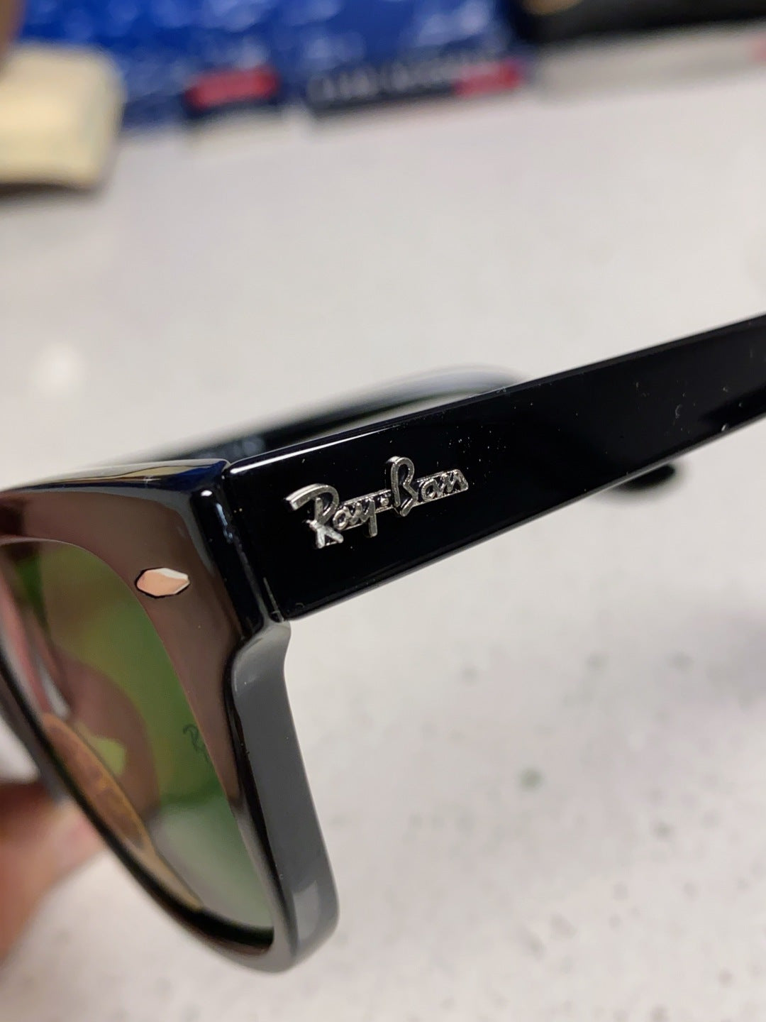 Ray-Ban RB0707SF Aviator Black Lens Sunglasses for Men - 359014 - detail image 7