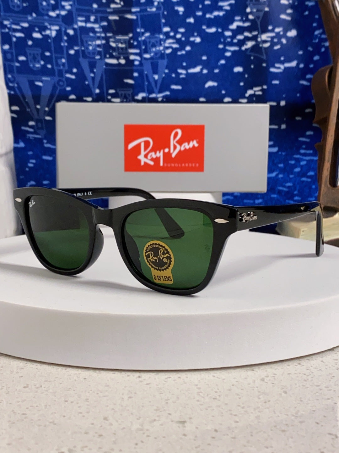 Ray-Ban RB0707SF Aviator Black Lens Sunglasses for Men - 488241