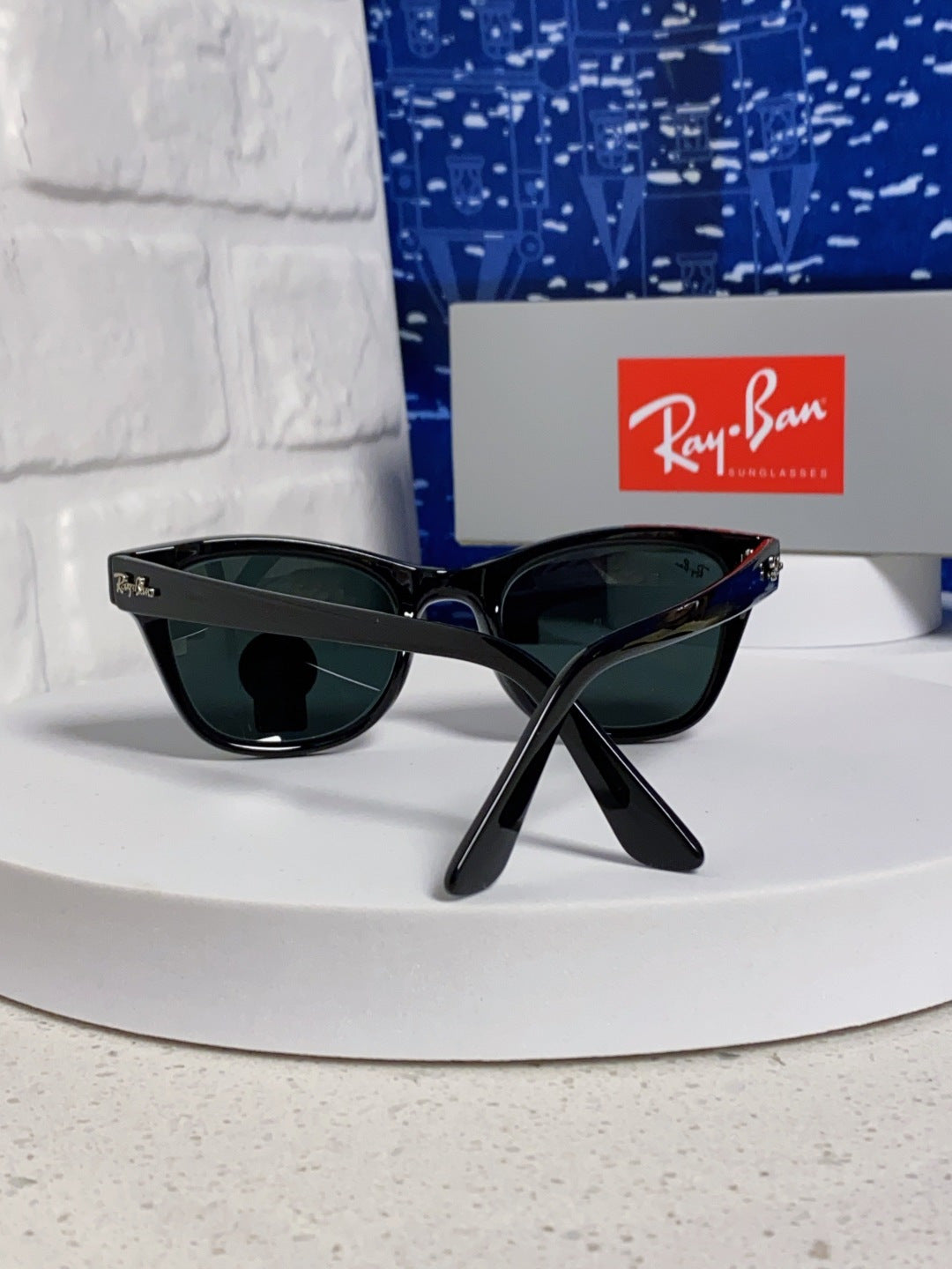 Ray-Ban RB0707SF Aviator Black Lens Sunglasses for Men - detail image 3
