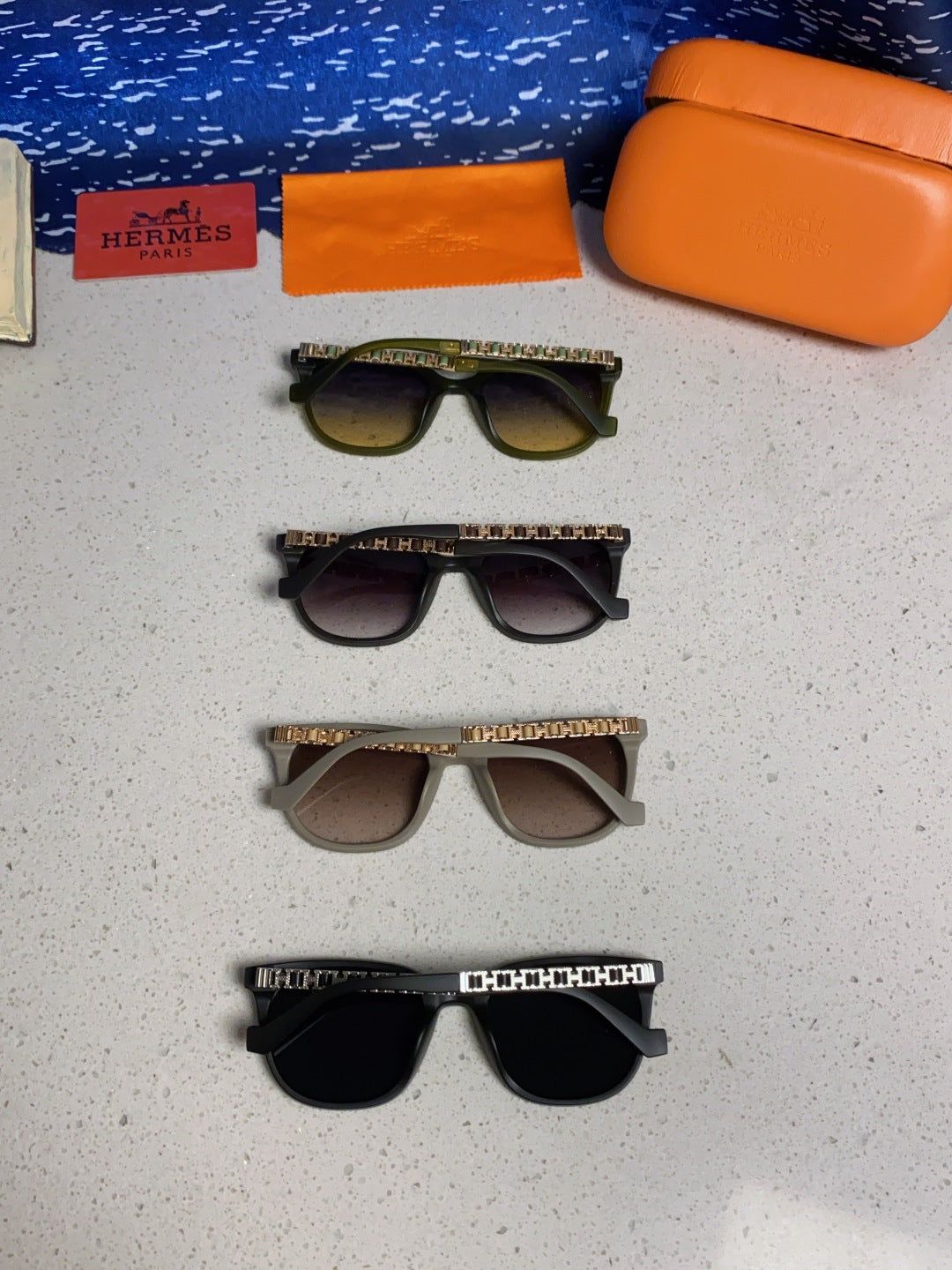 Hermès Fashion Silver Lens Sunglasses for Women - detail image 11