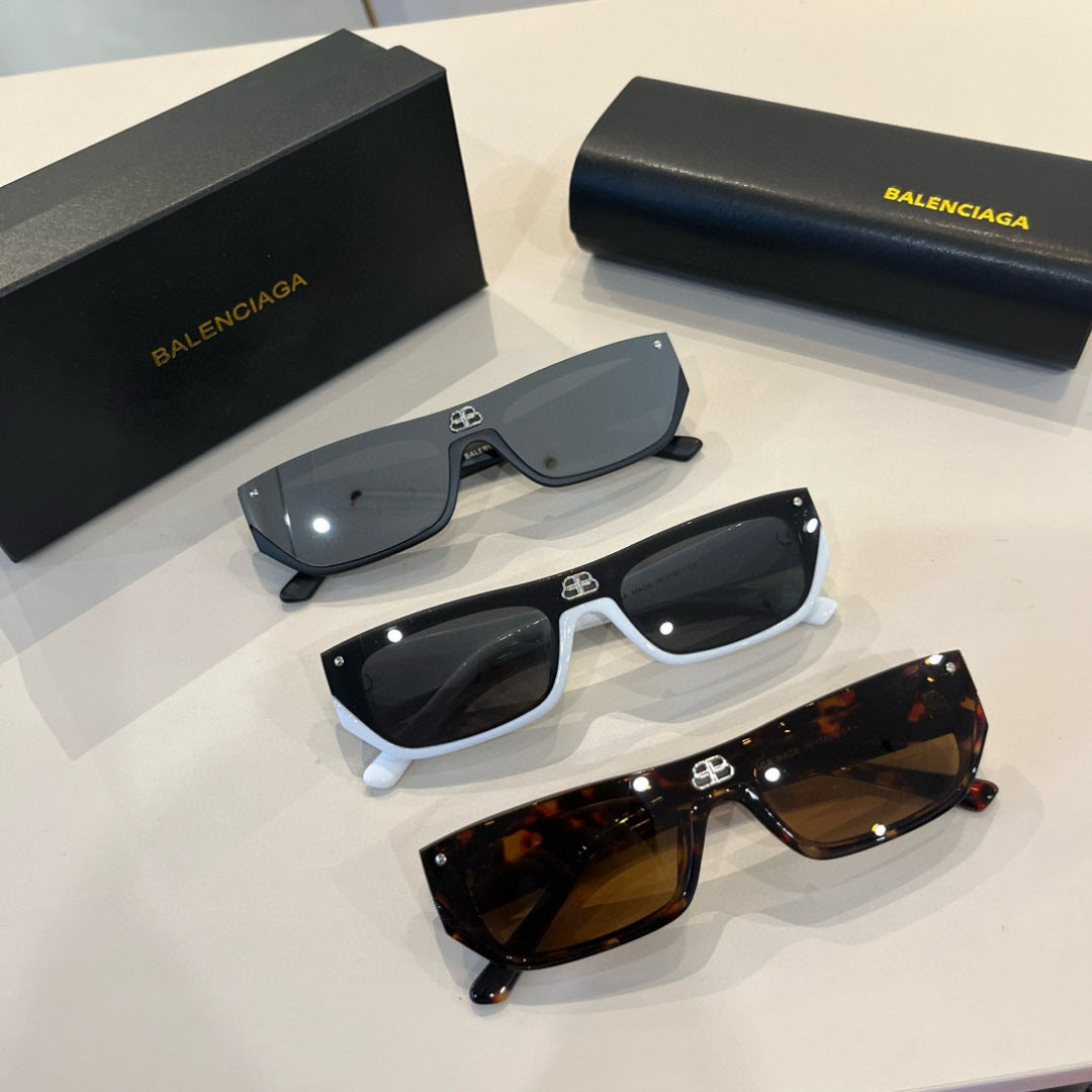 Balenciaga Rectangular Brown Lens Sunglasses for Men & Women - 487499 - detail image 10