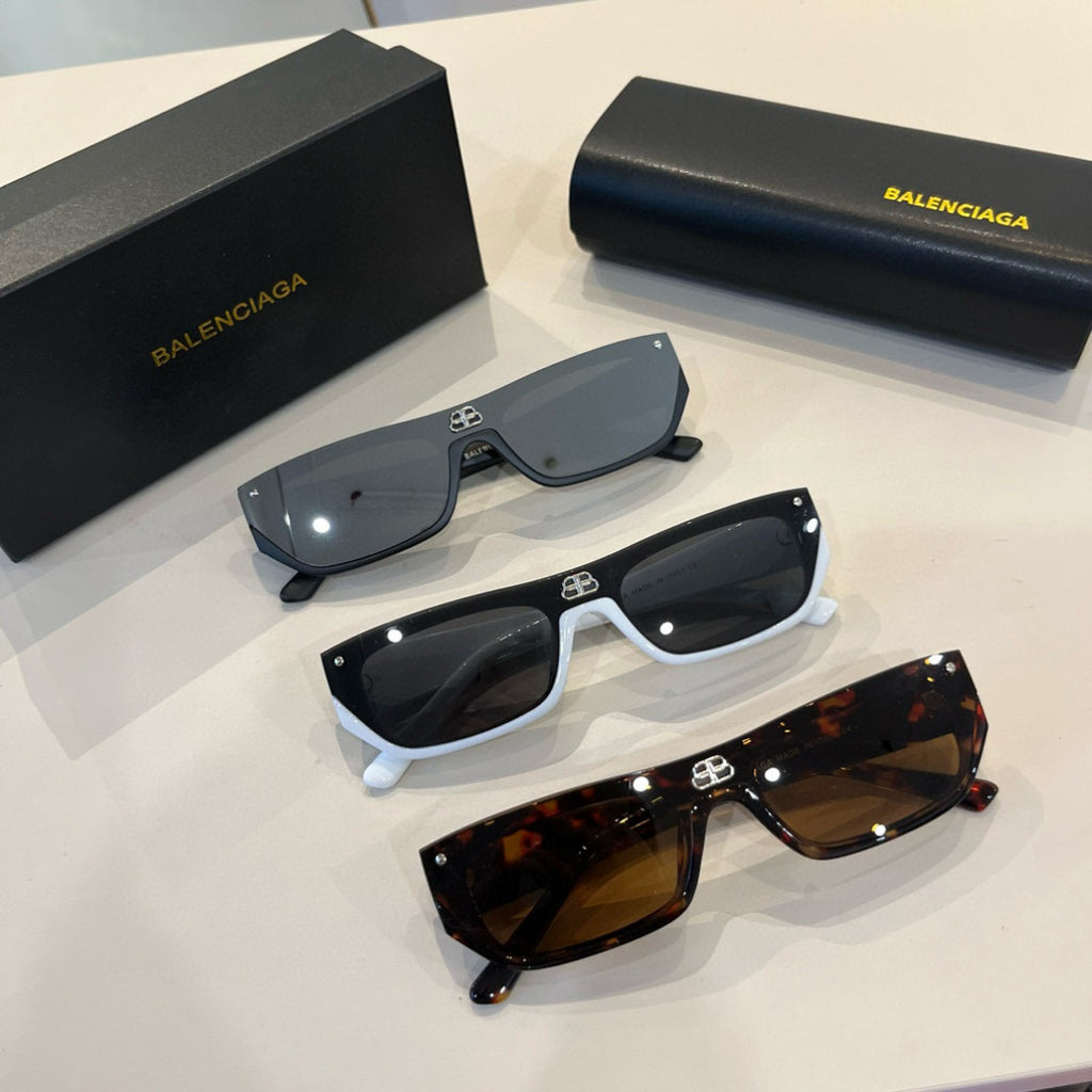 Balenciaga Rectangular Brown Lens Sunglasses for Men & Women - 432548 - detail image 10