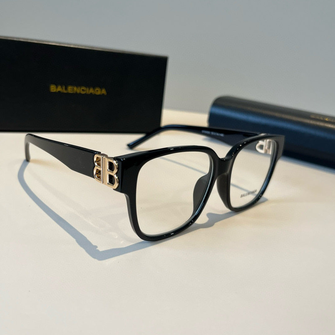 Balenciaga Folding Square Black Lens Sunglasses for Men & Women - 466034