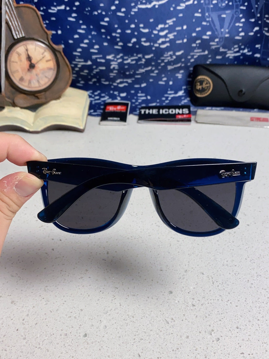 Ray-Ban RBR0503S Square Black Lens Sunglasses for Men & Women - 935616 - detail image 5