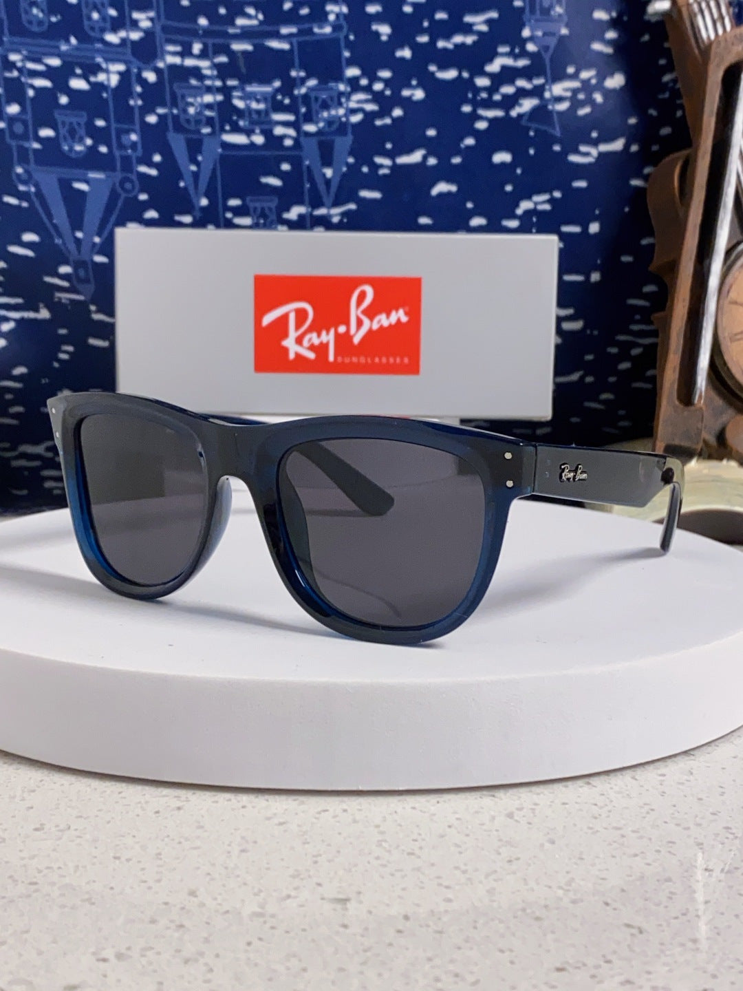 Ray-Ban RBR0503S Square Black Lens Sunglasses for Men & Women - 935616