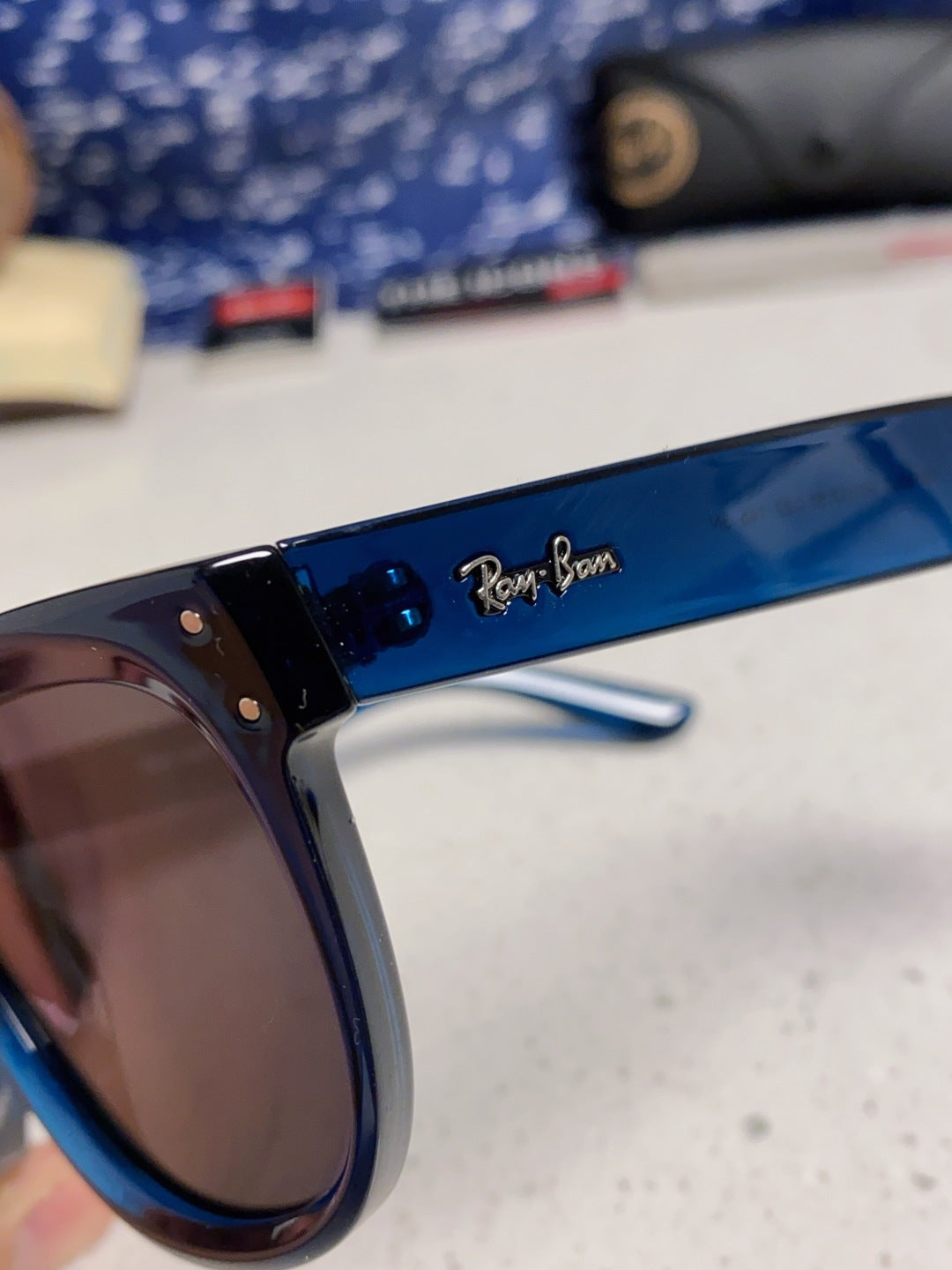 Ray-Ban RBR0503S Square Black Lens Sunglasses for Men & Women - 372701 - detail image 7