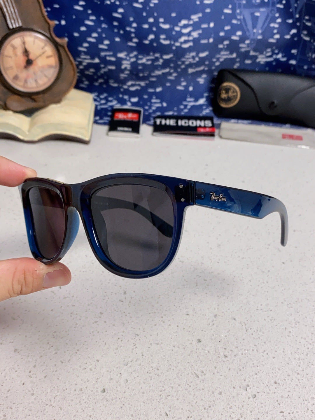 Ray-Ban RBR0503S Square Black Lens Sunglasses for Men & Women - 935616 - detail image 6
