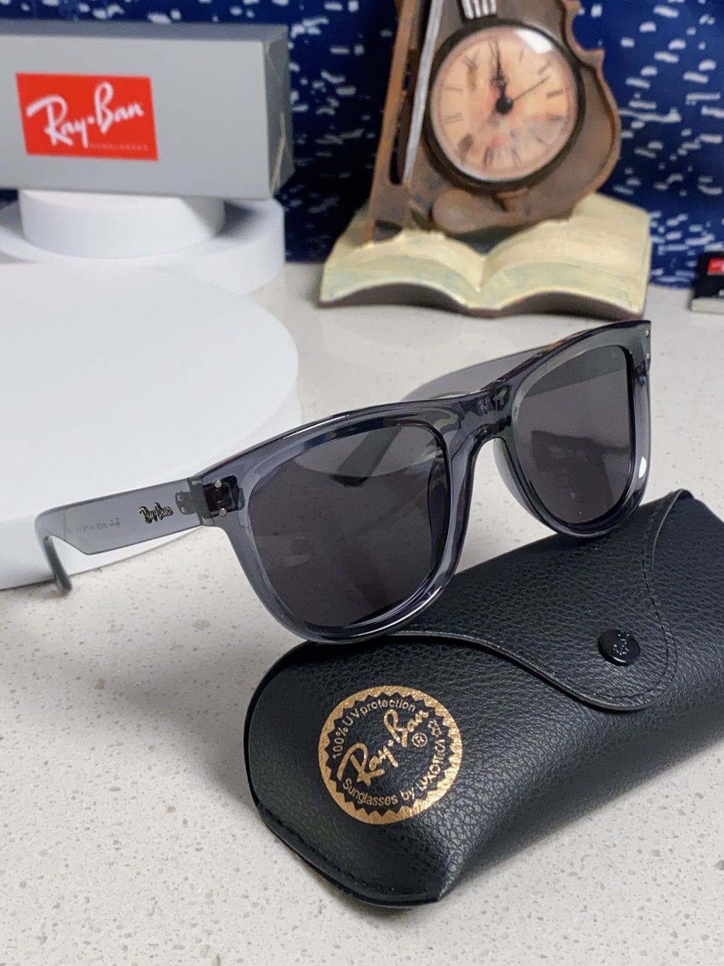Ray-Ban RBR0503S Square Black Lens Sunglasses for Men & Women - 935617 - detail image 10