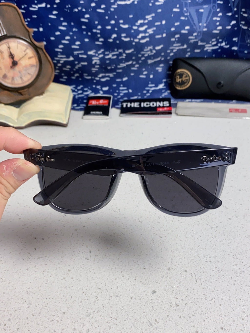 Ray-Ban RBR0503S Square Black Lens Sunglasses for Men & Women - 935617 - detail image 5