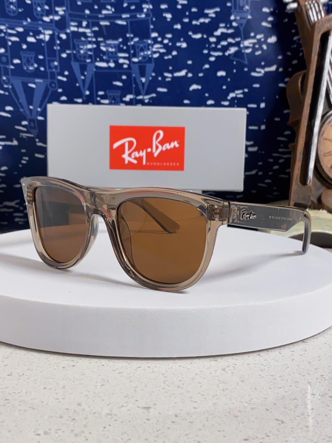 Ray-Ban RBR0503S Square Brown Lens Sunglasses for Men & Women - 935618