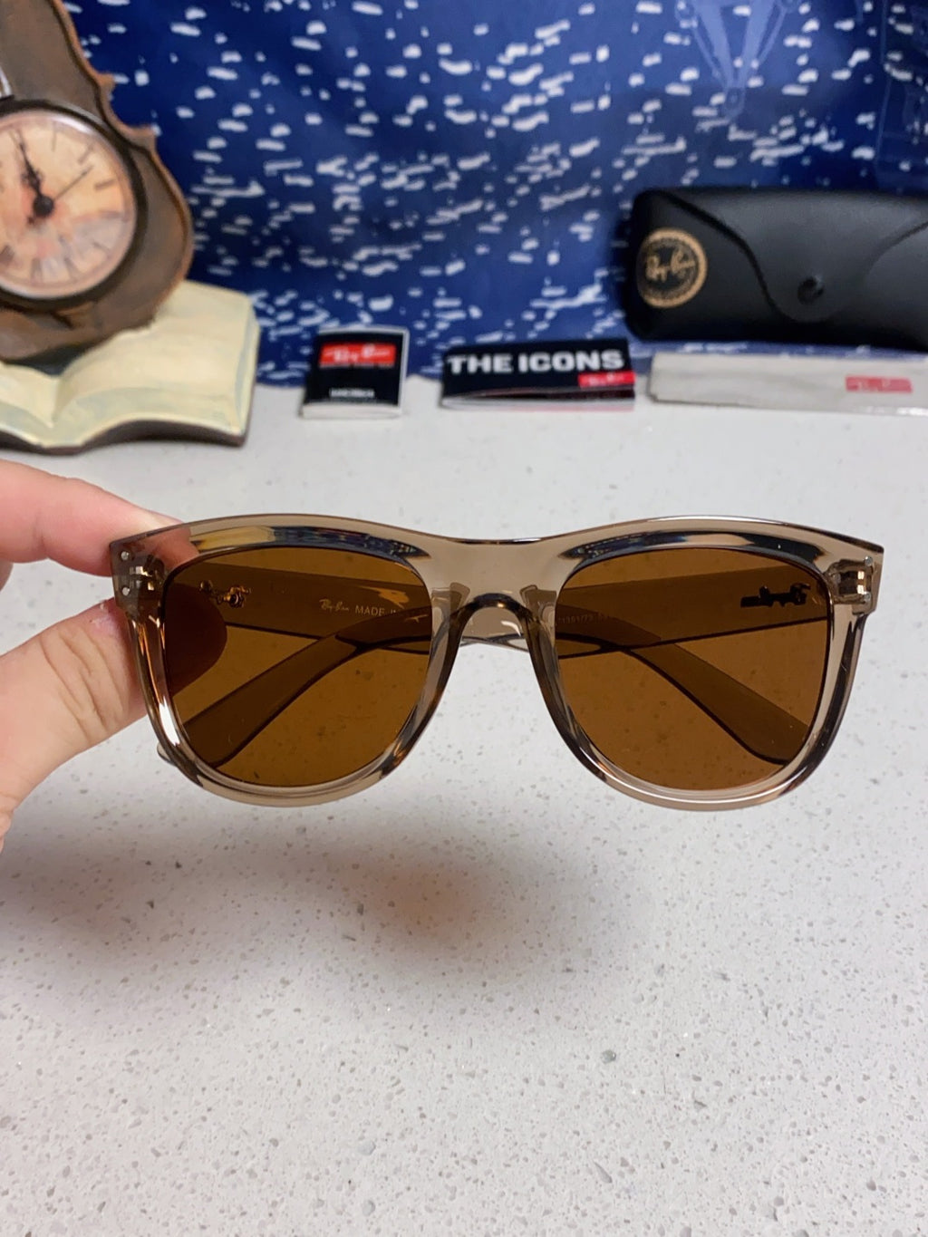 Ray-Ban RBR0503S Square Brown Lens Sunglasses for Men & Women - 935618 - detail image 4