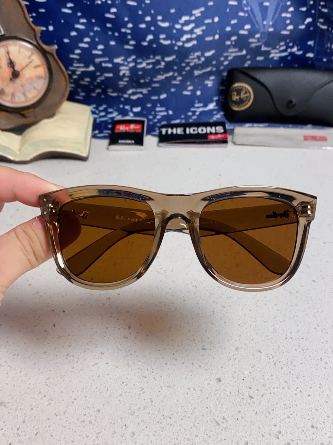Ray-Ban RBR0503S Square Brown Lens Sunglasses for Men & Women - 935618 - detail image 4