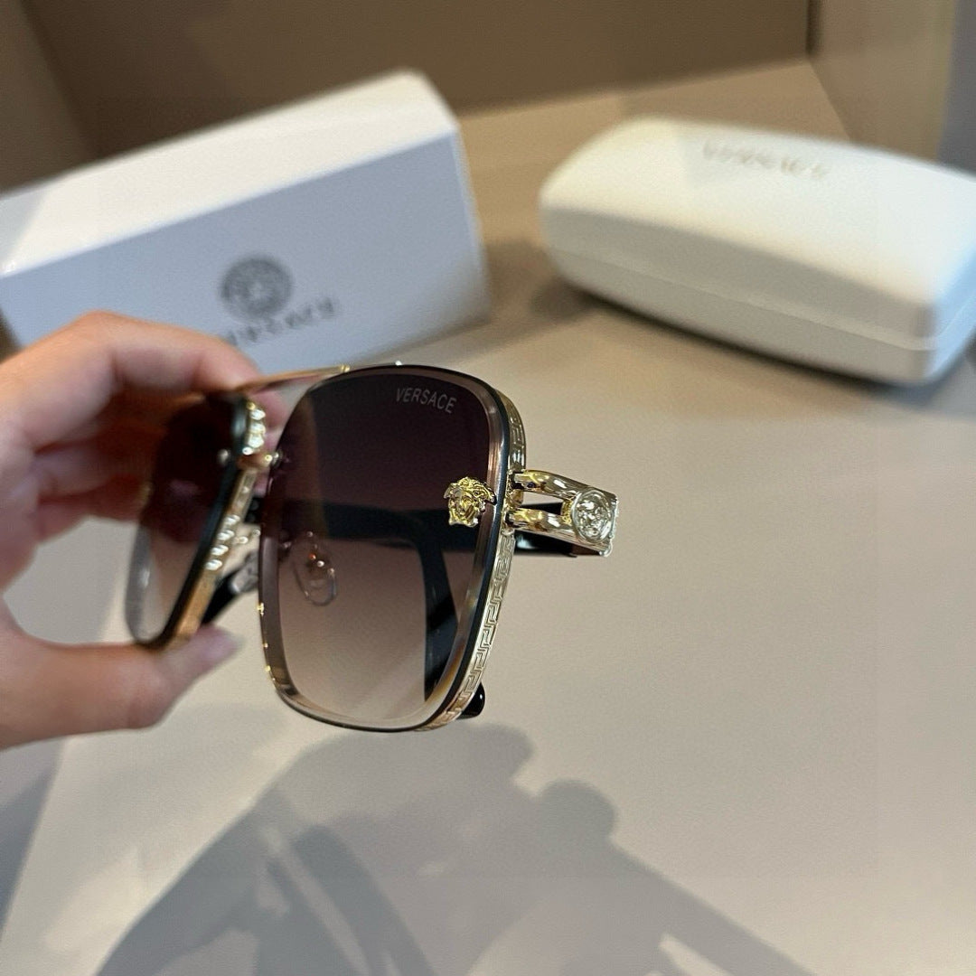 Versace Polarized Fashion Brown Lens Sunglasses for Men - 358829 - detail image 9