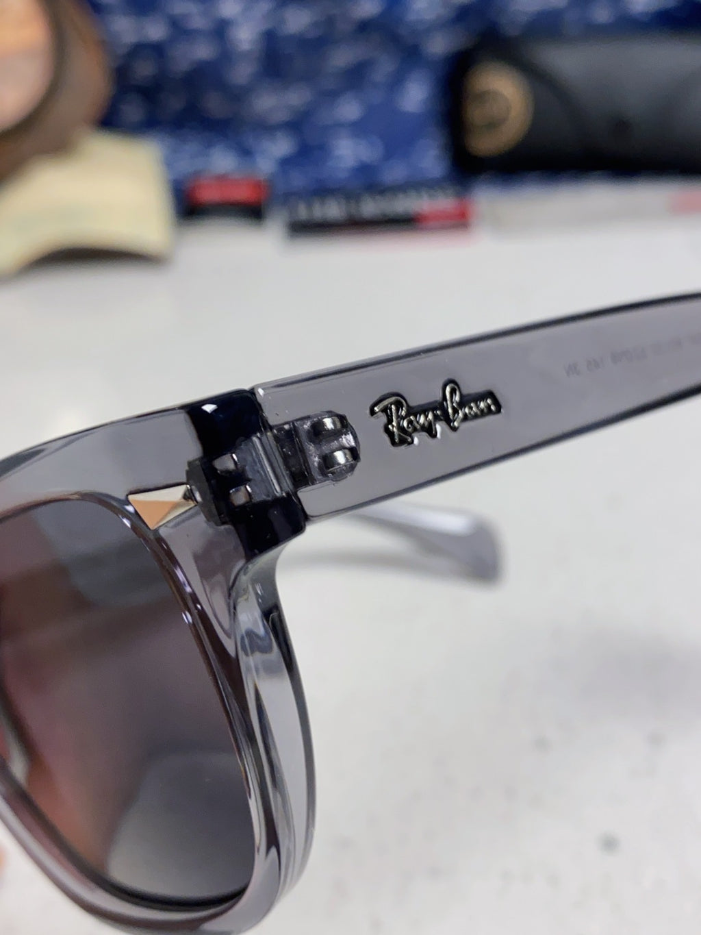 Ray-Ban RB0880 Square Black Lens Sunglasses for Men & Women - 383153 - detail image 7