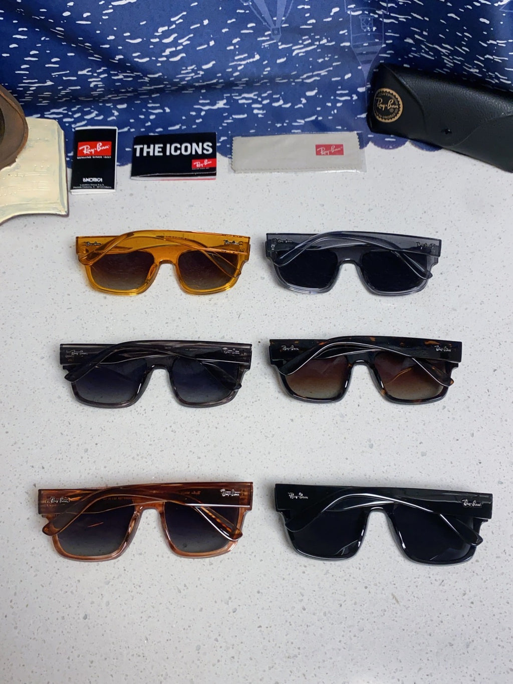 Ray-Ban RB0360 Square Gray Lens Sunglasses for Men & Women - detail image 11